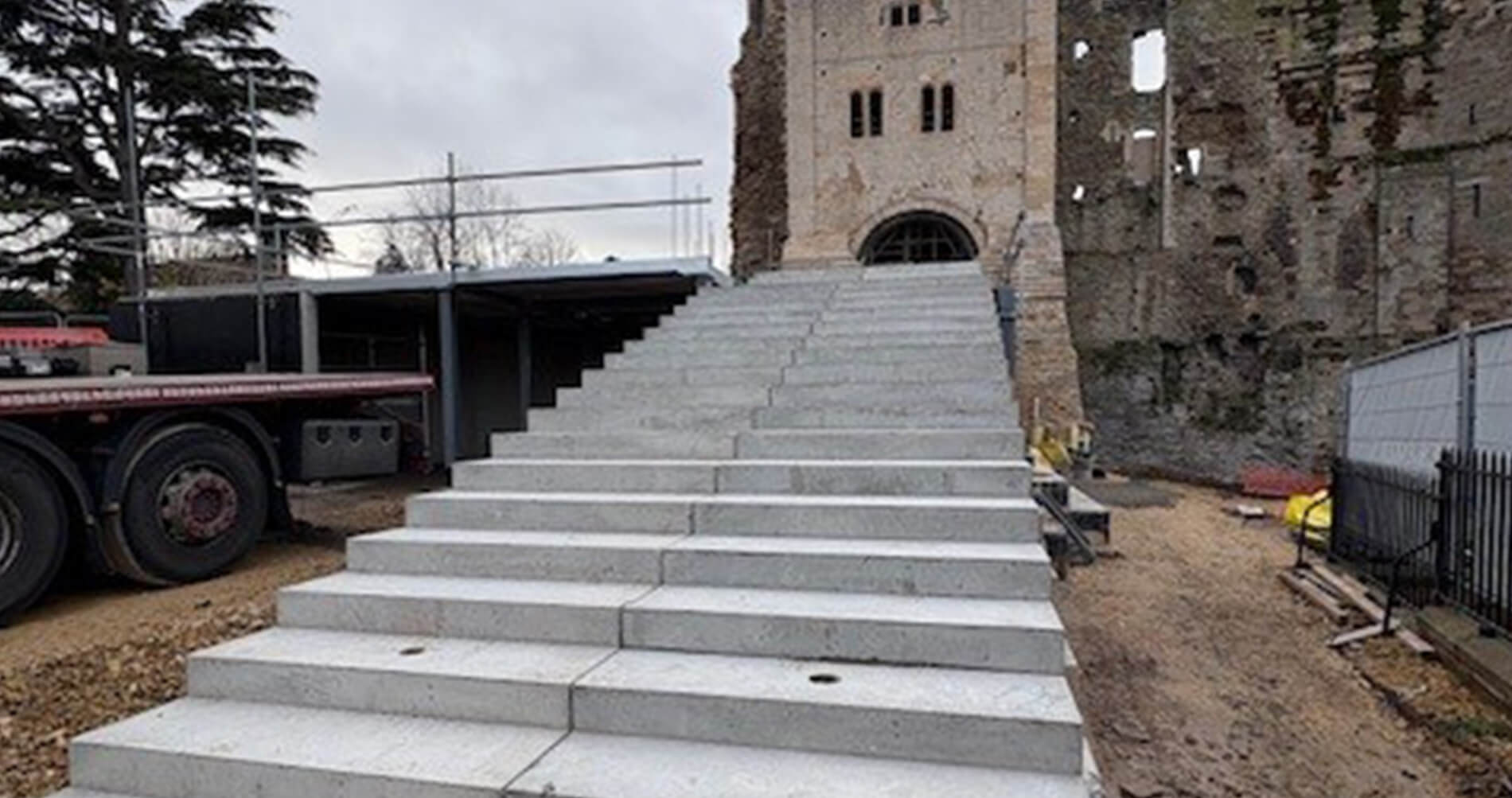 Precast Stairs Installed